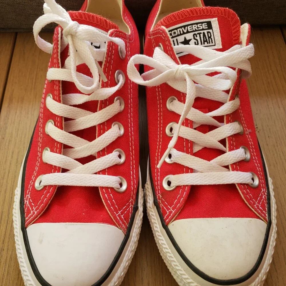 Red Converse Low